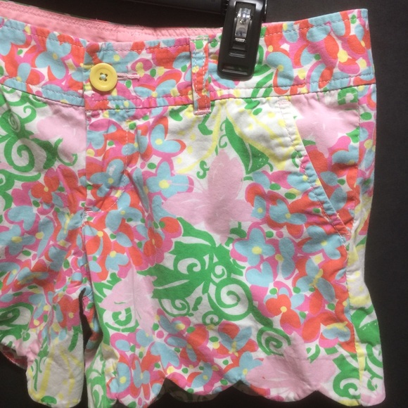 Lilly Pulitzer Buttercup Shorts Sz 0 Mariposa - Picture 8 of 8
